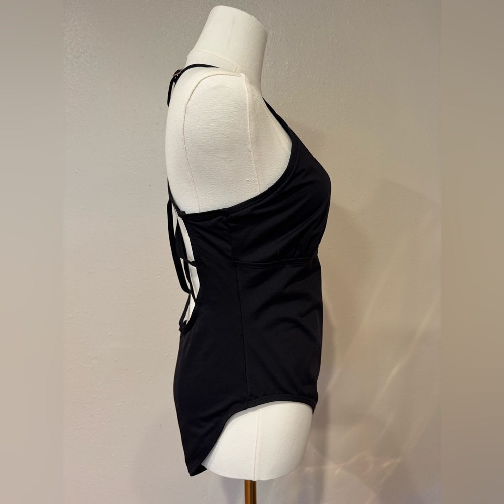 La Blanca Keyhole Black Swimsuit - Picture 5 of 7